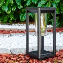 Borne lumineuse Baoshan Noir, 1 lumière