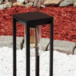 Borne lumineuse Baoshan Noir, 1 lumière