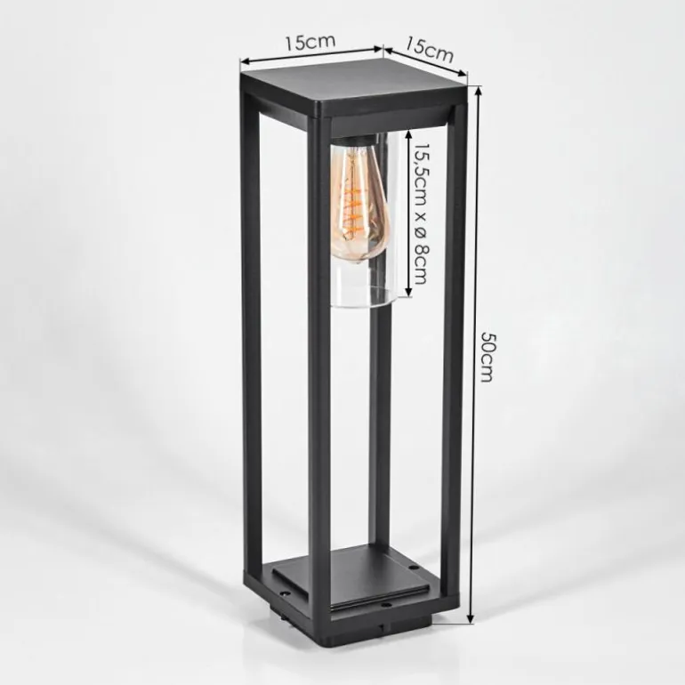 Borne lumineuse Baoshan Noir, 1 lumière