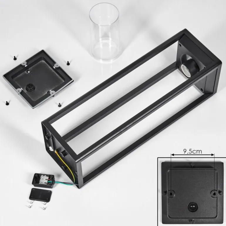 Borne lumineuse Baoshan Noir, 1 lumière
