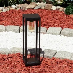 Borne lumineuse Baoshan Noir, 1 lumière