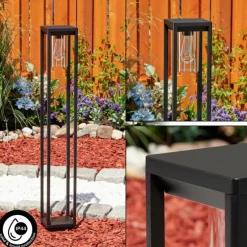 Borne lumineuse Baoshan Noir, 1 lumière