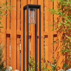 Borne lumineuse Baoshan Noir, 1 lumière