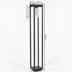 Borne lumineuse Baoshan Noir, 1 lumière