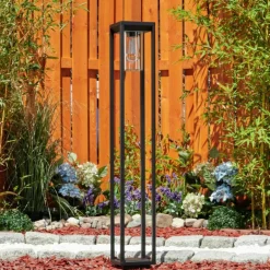 Borne lumineuse Baoshan Noir, 1 lumière