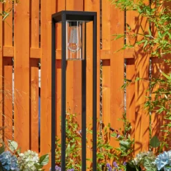 Borne lumineuse Baoshan Noir, 1 lumière