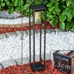 Borne lumineuse Baoshan Noir, 1 lumière