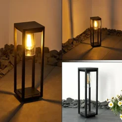 Borne lumineuse Baoshan Noir, 1 lumière