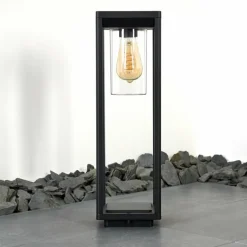 Borne lumineuse Baoshan Noir, 1 lumière