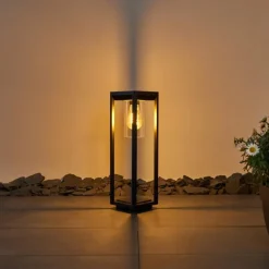 Borne lumineuse Baoshan Noir, 1 lumière
