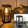 Borne lumineuse Baoshan Noir, 1 lumière