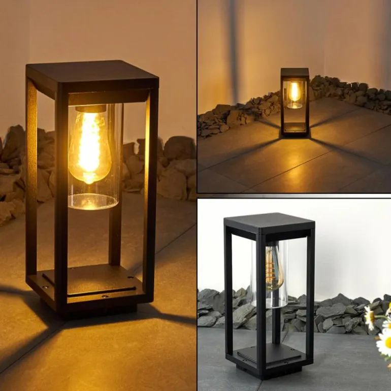 Borne lumineuse Baoshan Noir, 1 lumière