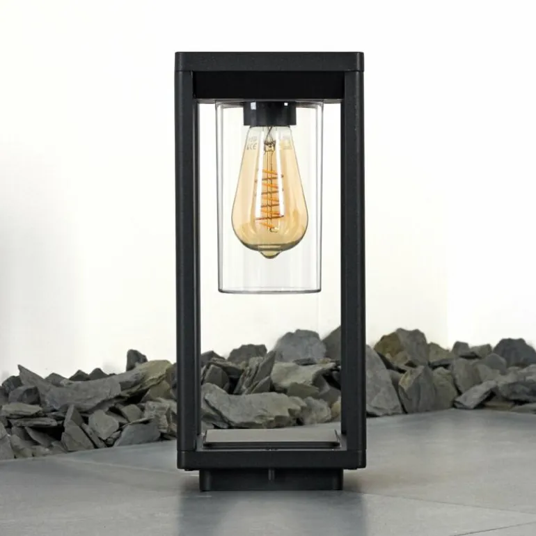 Borne lumineuse Baoshan Noir, 1 lumière