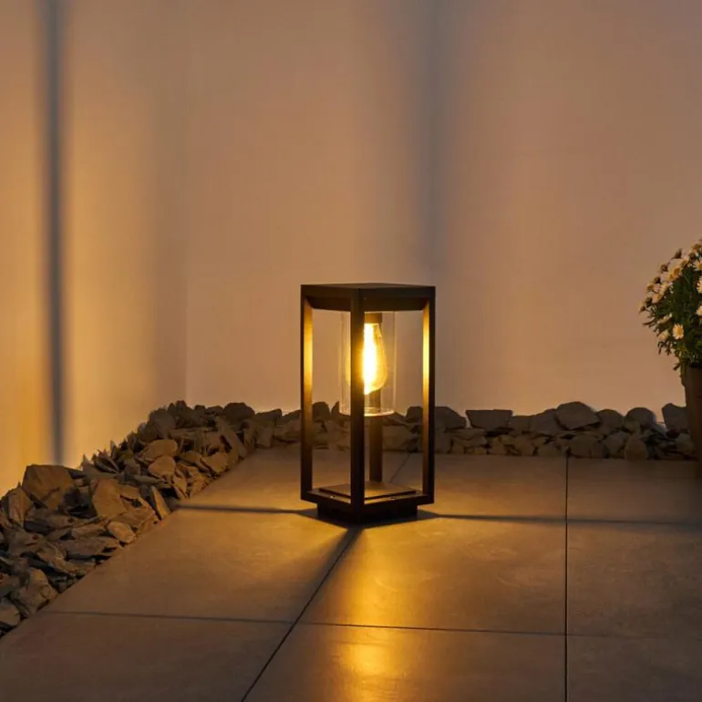 Borne lumineuse Baoshan Noir, 1 lumière