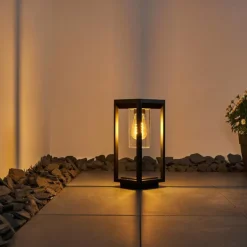 Borne lumineuse Baoshan Noir, 1 lumière