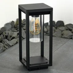 Borne lumineuse Baoshan Noir, 1 lumière