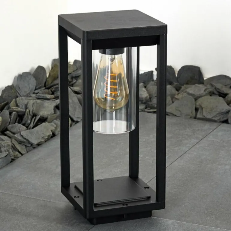 Borne lumineuse Baoshan Noir, 1 lumière