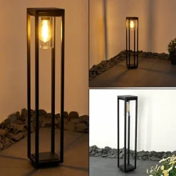 Borne lumineuse Baoshan Noir, 1 lumière
