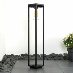 Borne lumineuse Baoshan Noir, 1 lumière