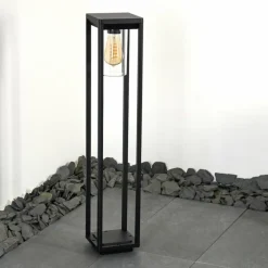Borne lumineuse Baoshan Noir, 1 lumière
