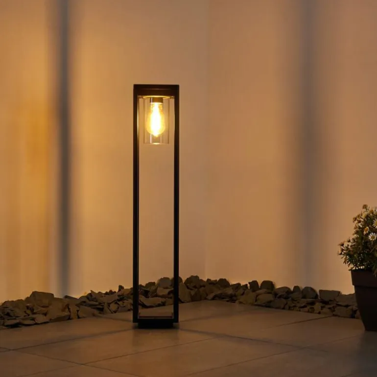 Borne lumineuse Baoshan Noir, 1 lumière