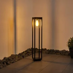 Borne lumineuse Baoshan Noir, 1 lumière