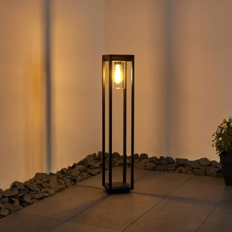 Borne lumineuse Baoshan Noir, 1 lumière