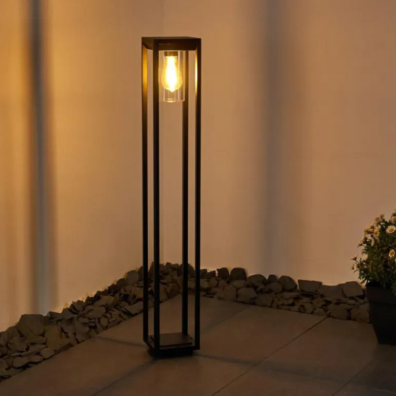 Borne lumineuse Baoshan Noir, 1 lumière