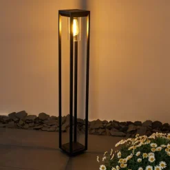Borne lumineuse Baoshan Noir, 1 lumière