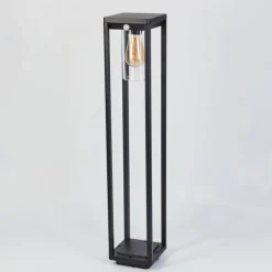 Borne lumineuse Baoshan Noir, 1 lumière, Détecteur de mouvement