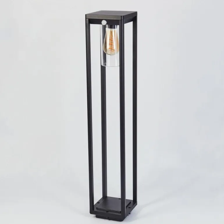 Borne lumineuse Baoshan Noir, 1 lumière, Détecteur de mouvement