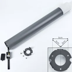 Borne lumineuse Baulund LED Anthracite, 1 lumière