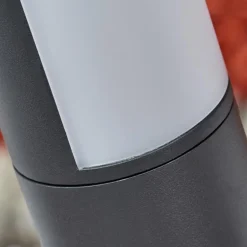 Borne lumineuse Baulund LED Anthracite, 1 lumière