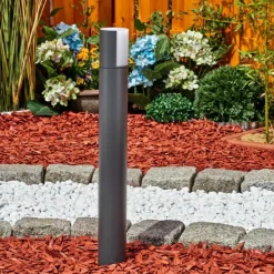 Borne lumineuse Baulund LED Anthracite, 1 lumière