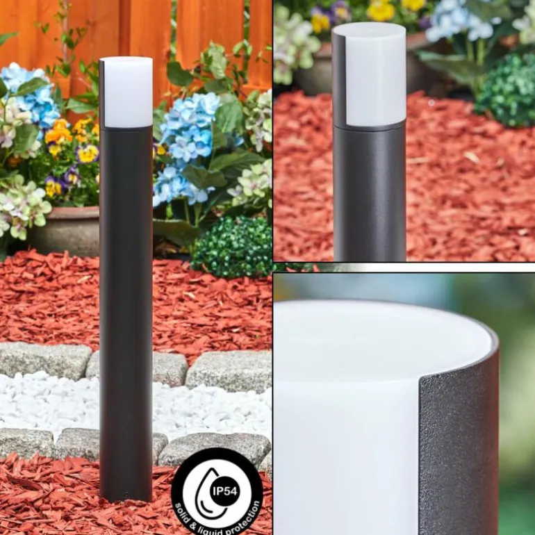 Borne lumineuse Baulund LED Noir, 1 lumière