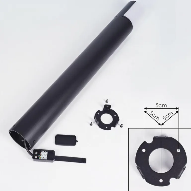 Borne lumineuse Baulund LED Noir, 1 lumière