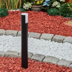 Borne lumineuse Baulund LED Noir, 1 lumière