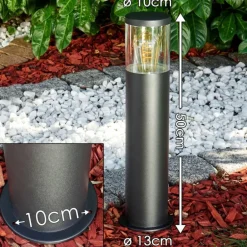 Borne lumineuse Bodio Noir, 1 lumière