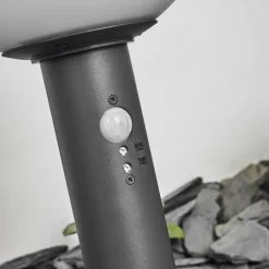 Borne lumineuse Bubodefo Anthracite, 1 lumière, Détecteur de mouvement