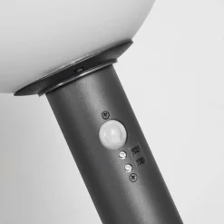 Borne lumineuse Bubodefo Anthracite, 1 lumière, Détecteur de mouvement