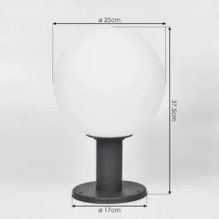 Borne lumineuse Bubodefo Anthracite, 1 lumière