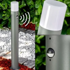 Borne lumineuse Buhrkall Anthracite, 1 lumière, Détecteur de mouvement
