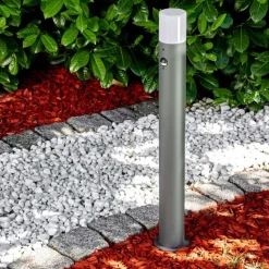 Borne lumineuse Buhrkall Anthracite, 1 lumière, Détecteur de mouvement