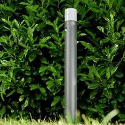 Borne lumineuse Buhrkall Anthracite, 1 lumière, Détecteur de mouvement