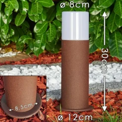 Borne lumineuse Buhrkall Rouille, 1 lumière