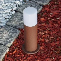 Borne lumineuse Buhrkall Rouille, 1 lumière