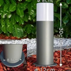 Borne lumineuse Buhrkall Anthracite, 1 lumière