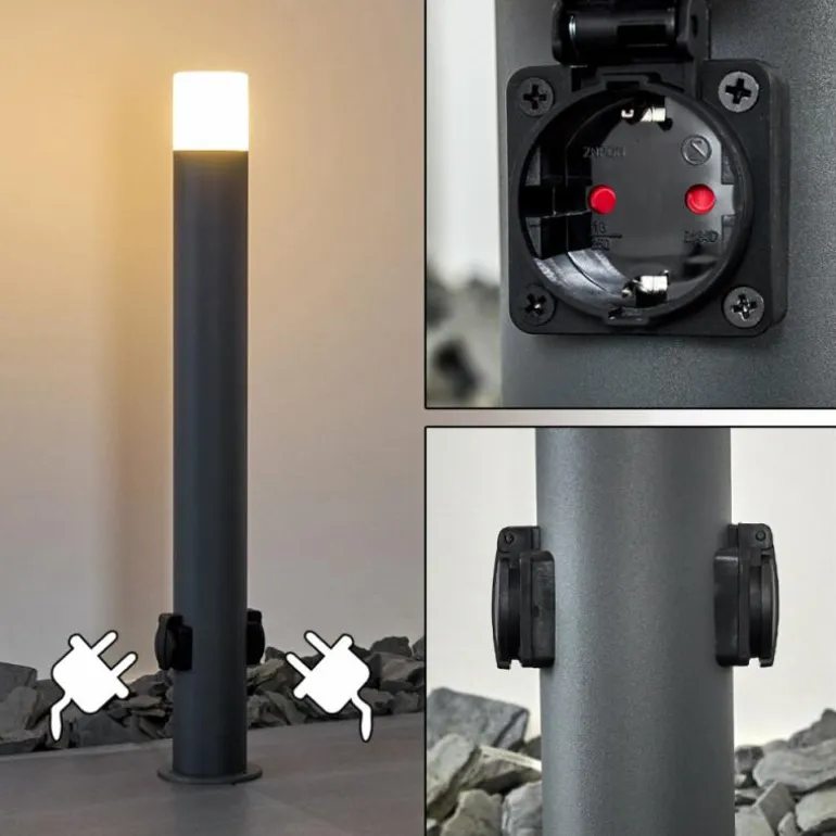 Borne lumineuse Buhrkall Anthracite, 1 lumière