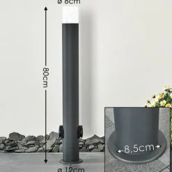Borne lumineuse Buhrkall Anthracite, 1 lumière