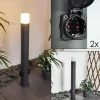 Borne lumineuse Buhrkall Anthracite, 1 lumière